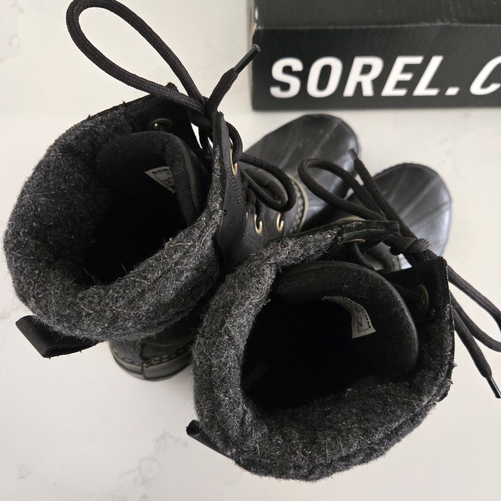 Sorel Slimpack II Lace-Up Waterproof Leather Insulated Rubber Winter Snow Boot 9 - Picture 8 of 9